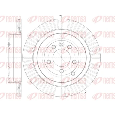 Afbeelding van REMSA Remschijf LAND ROVER: Range Rover Sport, 3, Discovery 3 Achteras 350mm 20mm 5 Geventileerd 6849.10 SDB000642,SDB000643,SDB000644