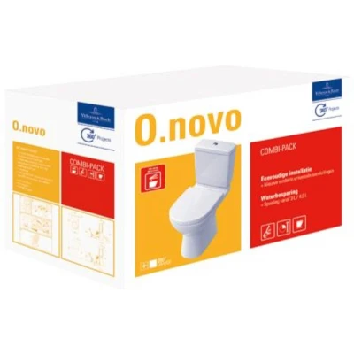 Afbeelding van V&amp;B O.novo combi pack duoblok dpsp AO QR SC wit