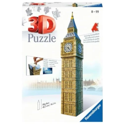 Afbeelding van Ravensburger Big Ben 3D Jigsaw Puzzle for Adults and Kids Age 8 Years Up 216 Pieces No Glue Required