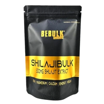 Afbeelding van CShilajiBulk Shilajit 500mg Vegan BeBulk Nutrition 90 Capsules Gemaakt in Nederland