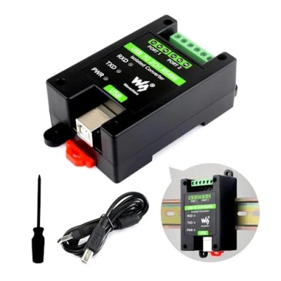 Afbeelding van Waveshare USB to 2CH RS485 Industrial Grade Isolated Converter, Onboard Original FT2232HL Chip, Adapter, Multiple Protection Circuits, Wall Mount and Rail Support