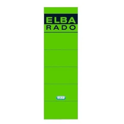 Afbeelding van ELBA rugetiketten &quot;ELBA RADO&quot; kort/breed, groen