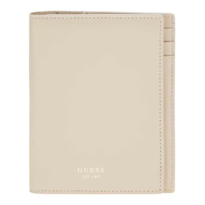 Afbeelding van GUESS Leren Identiteitskaarthoesje Passport Holder Lamb Beige