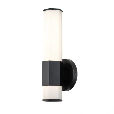 Afbeelding van Hinkley LED Badkamerarmatuur Facet 12W 3000K 1080Lm 830 IP44 Matte Black