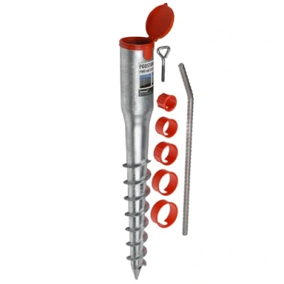 Afbeelding van POKM Toolsmarket GmbH Grondspies met aardingsplug, inschroefbare hoes, grondhuls, parasol 26 65 mm