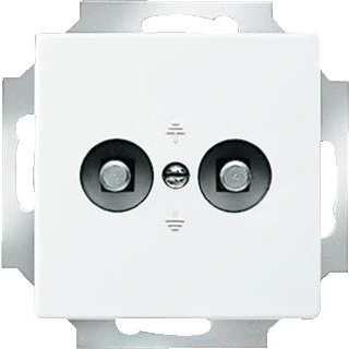Afbeelding van Abb busch jaeger aardingscontactdoos centraalplaat 2 voudig inbouws st 2cka002495a0086