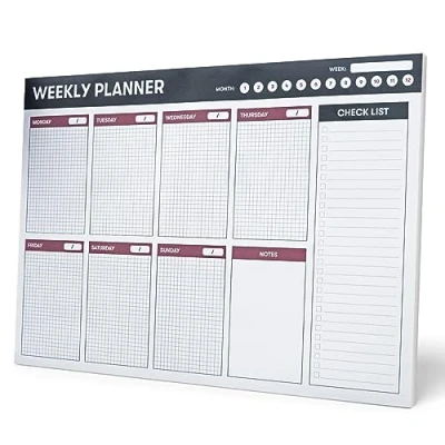 Afbeelding van Grupo Erik A4 Weekplanner Bureauplanner met 54 afscheurbare vellen Tafelkalender
