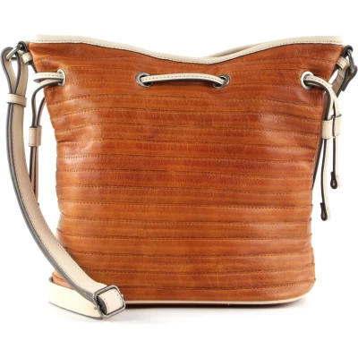 Afbeelding van FREDsBRUDER Leren Schoudertas Cruise Collection Countryside Life Bag Dark Honey Bruine