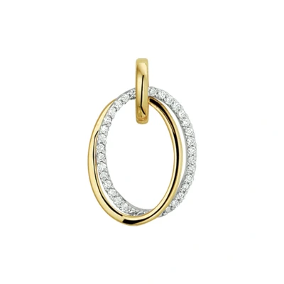 Afbeelding van Trendjuwelier huiscollectie Hanger Bicolor Goud Diamant 0.15ct H SI