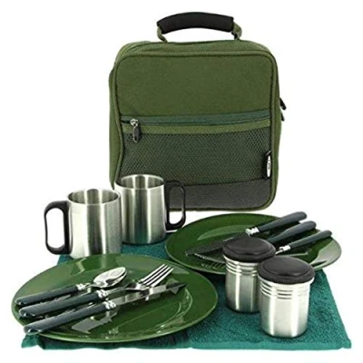 Afbeelding van NGT Complete bestek Set voor 2 Personen inclusief Carry Case Camping