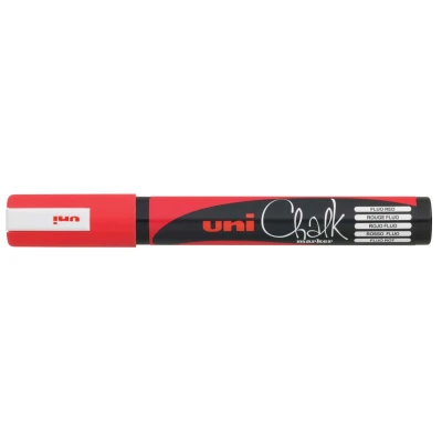 Afbeelding van Uni ball Krijtmarker Rood, Ronde Punt Van 1,8 2,5 Mm