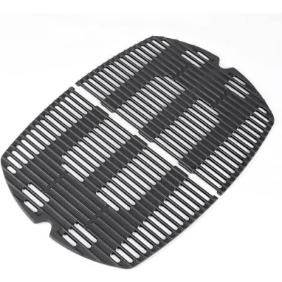 Afbeelding van GFTIME 7646 Grillrooster Gietijzeren Grill Reserveonderdelen Accessoires Geschikt voor Weber Q300 serie, Q320, Q3000 Q3200, 586002, 57060001, 404341 Gasgrills, 2 stuks totaal 63,5 x 45cm