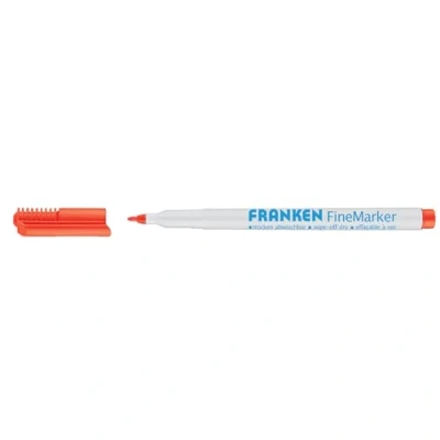 Afbeelding van FineMarker. Omschrijving schrijfvloeistof: pigmentinkt. Uitvoering van de punt: ronde punt. Geurloos, droog afwasbaar. Materiaal schacht: kunststof. Dop verplaatsbaar. Kleur wit. Lijndikte: 1 2. Stück rood