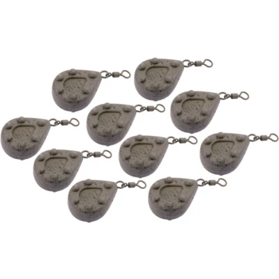 Afbeelding van NGT Gecoat Camo Lood Flat Pear 85g (10 stuks) Wartellood