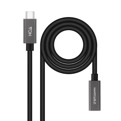 Afbeelding van Nanocable 10.01.4402, 2 m, USB C, 3.2 Gen 2x2, 20000 Mbit/s, Noir