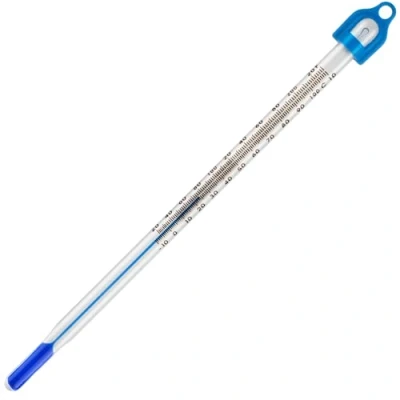 Afbeelding van Glazen thermometer 10 tot+110 155 mm Lab &amp; wetenschappelijke producten voor het meten van water Vloeibaar Home Brouwen wijn en bier of laboratoriumlaboratorium wetenschappelijk gebruik gemaakt in VK