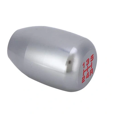 Afbeelding van Gorgeri 5 versnellingspookknop voor auto, handmatige pookknop Stick Head Shifter Lever met 3 adapters 8/10/12 mm(Titanium)
