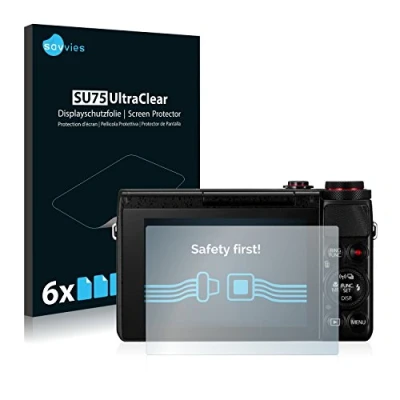 Afbeelding van Savvies Screenprotector voor Canon PowerShot G7 X G7X Folie Beschermfolie transparant (6 Stuks)