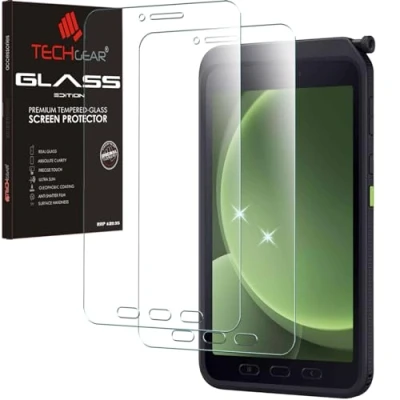 Afbeelding van TECHGEAR [2 Pack Galaxy Tab Active 5 8&quot; GLASS Edition (SM X306) Gehard glas Screen Protector [9H Toughness] [HD Helderheid] [Responsief] [Geen Bubble] Voor Samsung 8 inch