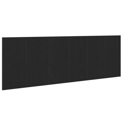 Afbeelding van vidaXL Wand Hoofdbord Zwart eiken Bewerkt hout 240 x 1.5 80 cm