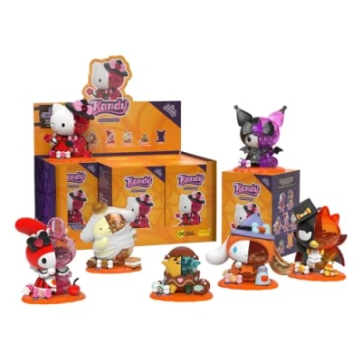 Afbeelding van Mighty Jaxx Sanrio Kandy x (Spooky Fun editie), verzegelde verpakking met 6 stuks bevat geen duplicaten, blinde doos speelgoedfiguren, verzamelobject