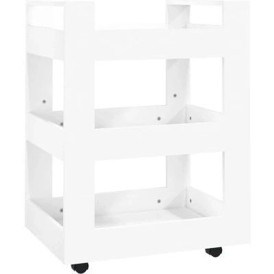 Afbeelding van vidaXL Keukentrolley 60x45x80 cm bewerkt hout wit