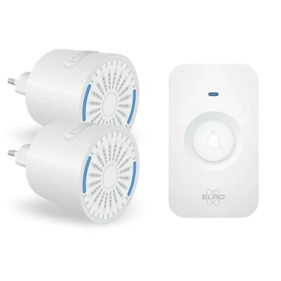 Afbeelding van ELRO DB2000 Draadloze Deurbel Set met 2 Plug In Ontvangers