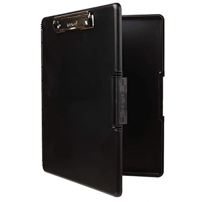 Afbeelding van Dexas 3517 91 Slimcase 2 Opbergklembord met zijopening, zwart. Organiseer in stijl voor thuis, school, werk of beroepen! Ideaal leraren, verpleegkundigen, studenten, thuisonderwijs en daarbuiten.