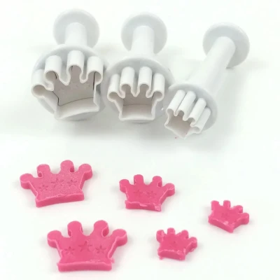 Afbeelding van Dekofee Koekjesuitdrukker Mini Kroon 3stuks