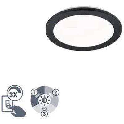 Afbeelding van REALITY Leuchten lope Plafondlamp 1 lichts Ã˜ 26 cm Zwart