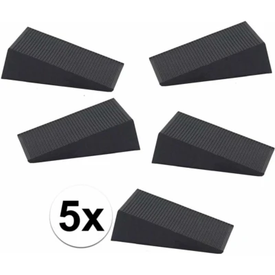 Afbeelding van Benson Deurstopper Rubber 16 mm Zwart 5 stuks