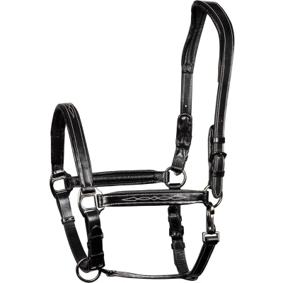 Afbeelding van Harry&#039;s Horse Halster Leder Supreme Zwart Full