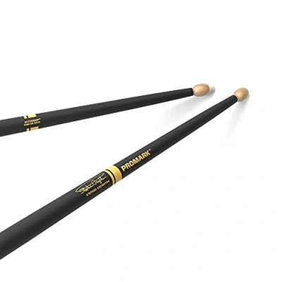Afbeelding van ProMark Drumsticks Stephen Creighton Pipe Band ActiveGrip voor veilige, comfortabele Grip wordt plakkeriger als je handen zweet Active Finish, ovale houten punt, esdoornhout