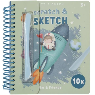 Afbeelding van Little dutch kras en kleurboek jim and friends