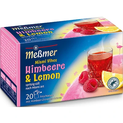 Afbeelding van Messmer Himbeere&amp;Lemon Miami Vibes 20x 2.50gr (10 Stuks)
