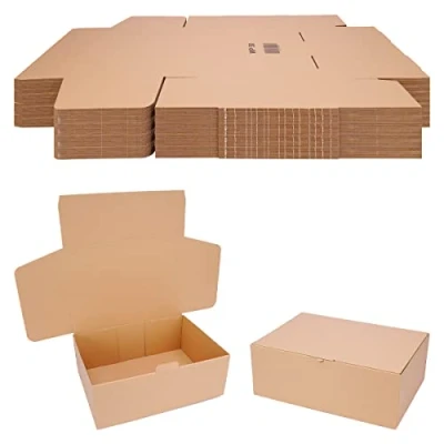 Afbeelding van verpacking 100 verzenddozen, 350 x 250 130 mm, kleine dozen voor verzending, vouwdozen, grootte en hoeveelheid naar keuze