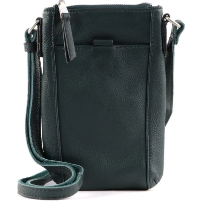 Afbeelding van FREDsBRUDER Leren Schoudertas Art Collection Crossbody Bag Emerald Groene