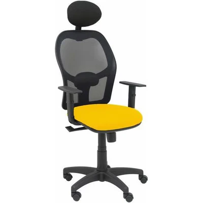 Afbeelding van Bureaustoel met hoofdsteun P&amp;C B10CRNC Geel