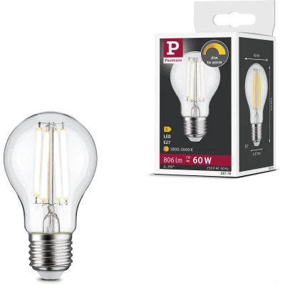 Afbeelding van Paulmann 28776 LED lamp Energielabel E (A G) E27 7 W (Ø x h) 60 mm 106 1 stuk(s)