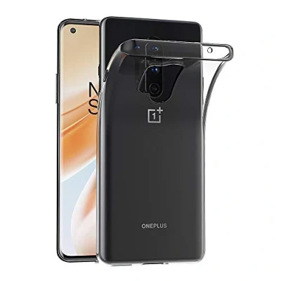 Afbeelding van AICEK Case Compatibel voor OnePlus 8 Pro, Transparante Siliconen Cover Pro Bumper Covers Clear (6,8 inch)