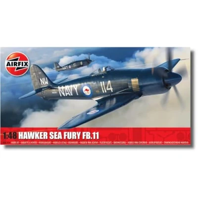Afbeelding van 1:48 Airfix 06105A Hawker Sea Fury FB.11 Plastic Modelbouwpakket