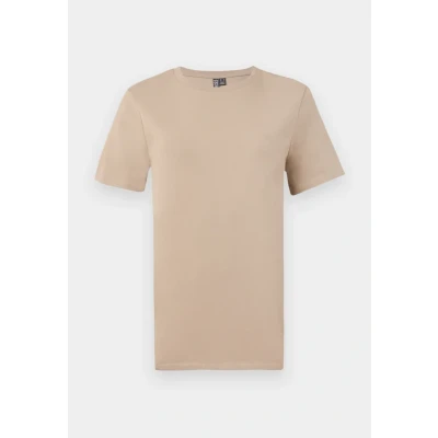 Afbeelding van Pieces Pcria Solid TEE Tshirt basic, Dames, Maat: Small, Silver mink