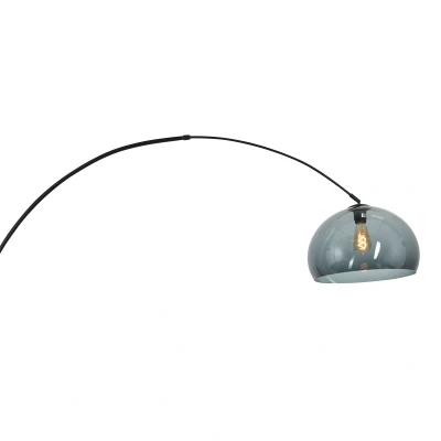 Afbeelding van Steinhauer Wandlamp Sparkled light 8196zw zwart kap kunststof grijs