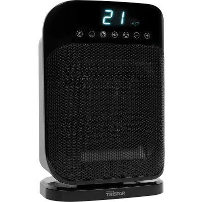 Afbeelding van Tristar Elektrische Kachel KA 5074 Keramische ventilatorkachel Draaifunctie Timer Geschikt voor 20m² Zwart