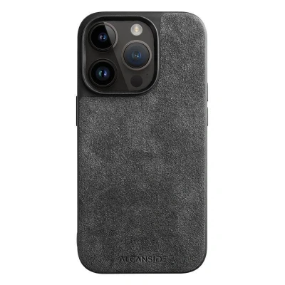 Afbeelding van iPhone 14 Pro Max Alcantara Back Cover Space Grey