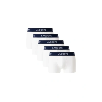 Afbeelding van Lacoste 5 PACK Onderbroeken, Heren, Maat: Medium, White