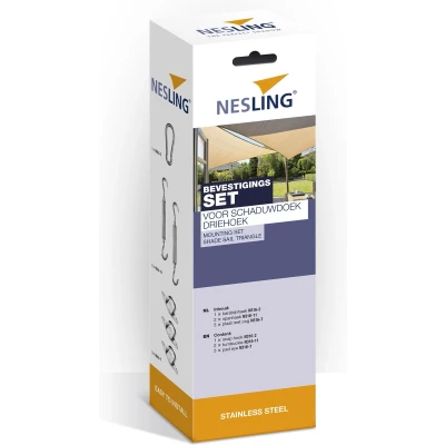 Afbeelding van Nesling Bevestigingsset Schaduwdoek Driehoek