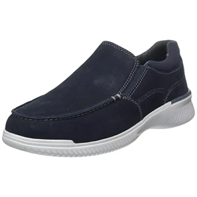Afbeelding van Clarks Donaway Free Slipper, Navy Waxy, 41 EU, EU Breed