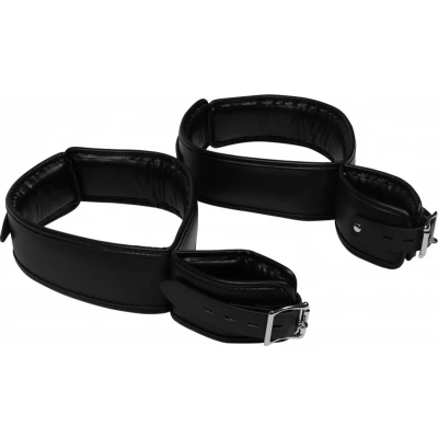 Afbeelding van Hand and Thigh Cuffs Set Black