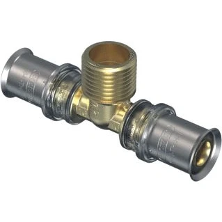 Afbeelding van Tigris M5 overgangs T stuk 32 mm pers x 1&quot; bi.dr.